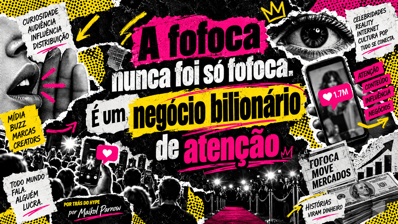 A FOFOCA NUNCA FOI SÓ FOFOCA. É UM NEGÓCIO BILIONÁRIO DE ATENÇÃO.